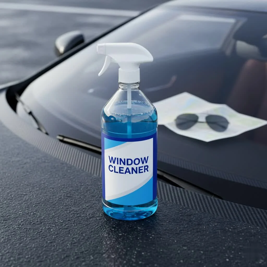Window cleaning tools and solutions for sparkling glass