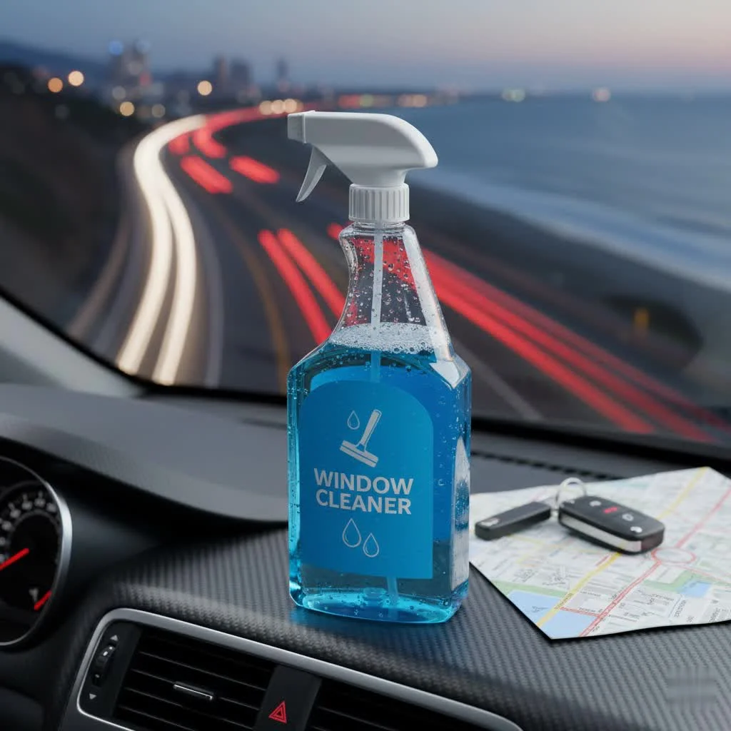 Magnetic window cleaner on glass